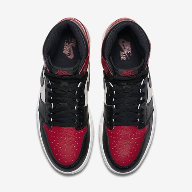 Air Jordan 1 High OG Bred Toe 555088 610 Grailify